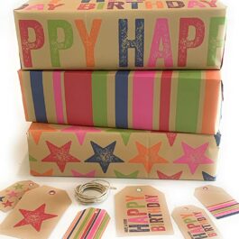 Eco Birthday Wrapping Paper by Dear Henry