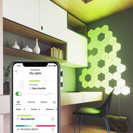 Shapes Hexagon Starter Kit, 9 Smart Light Panels by Nanoleaf