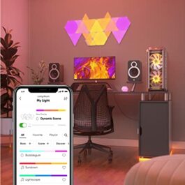 Triangle Starter Kit, 15 Smart Light Panels by Nanoleaf